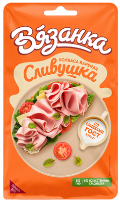 Колбаса Вязанка Сливушка нарезка 110 г