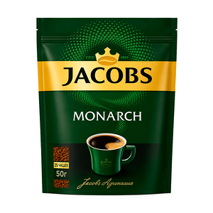 Кофе растворимый Jacobs monarch 50 гр, пакет