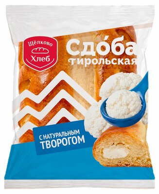 Сдоба Щелковохлеб Тирольская с творогом 80 г