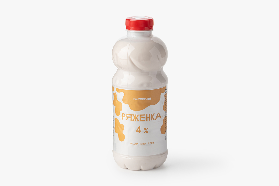 

Ряженка ВкусВилл 4% 900 г