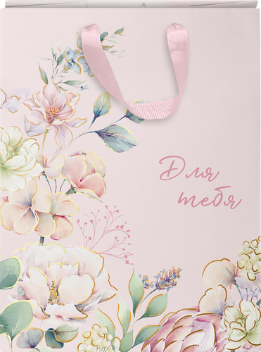 

Пакет подарочный City Home Trade Special Flower премиум 22.7 х 18 х 10 см 1 шт.