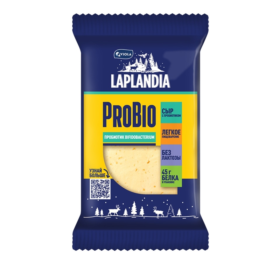 

Сыр полутвердый Laplandia с пробиотиком 45% 180 г