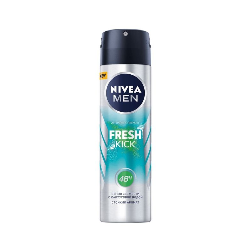 

Антиперспирант спрей мужской Nivea Men Fresh Kick с кактусовой водой 150 мл