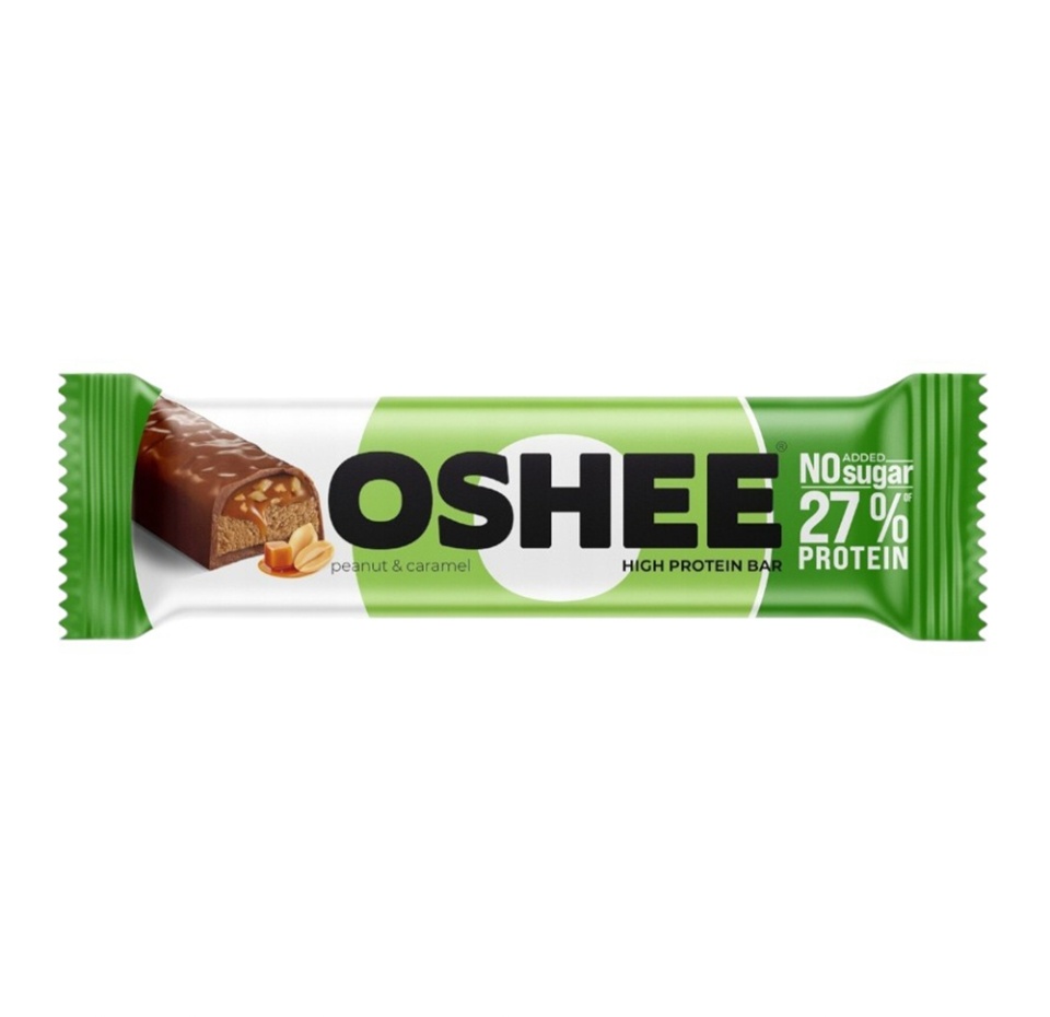 

Батончик протеиновый Oshee Арахис-Карамель глазированный без сахара 49 г