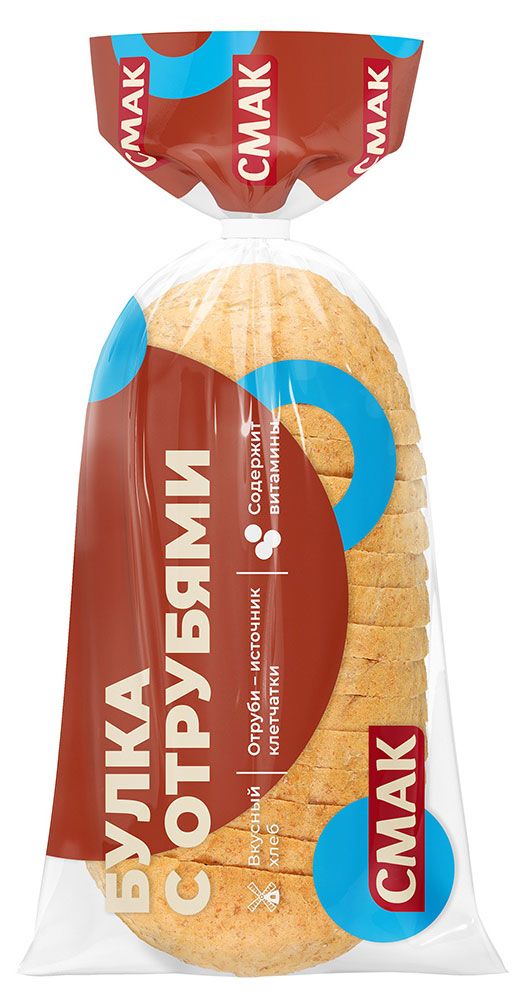 

Булка Смак с отрубями, нарезка 330 г