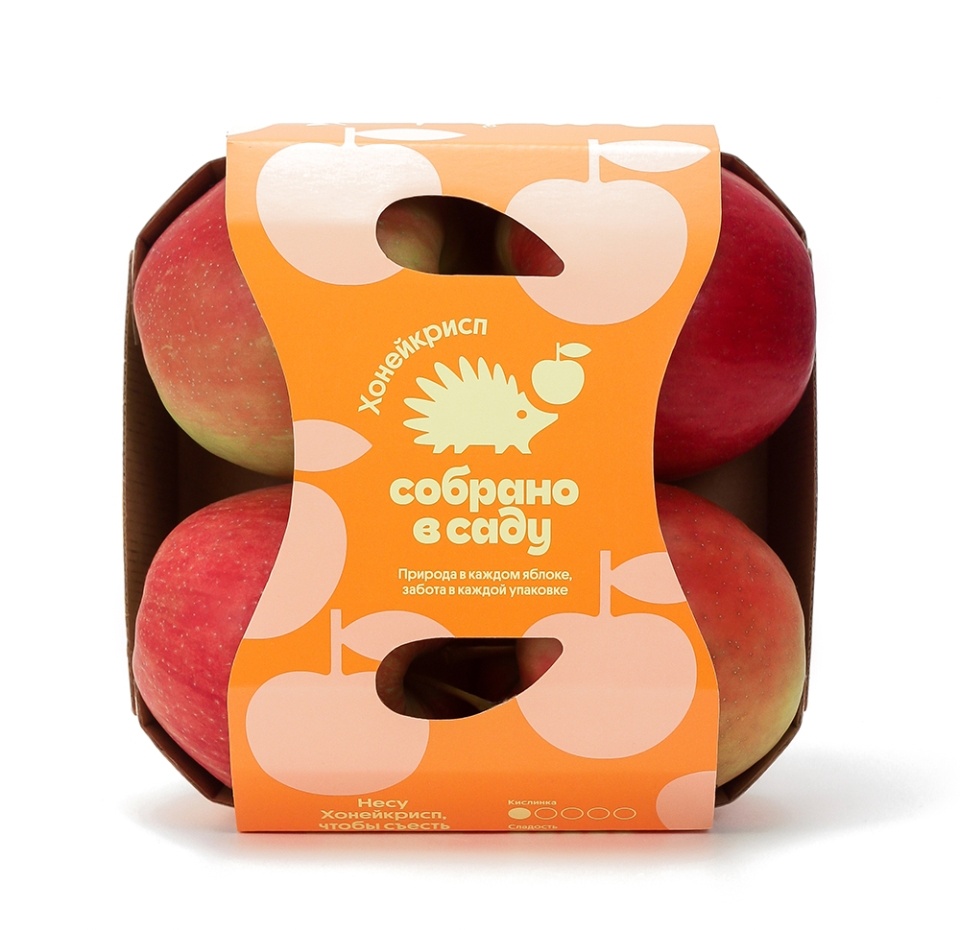 

Яблоки Агроном Сад Хоней Крисп 4 шт в упаковке