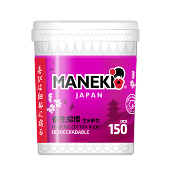 

Палочки ватные Maneki Сакура (Sakura) косметические 150 шт.