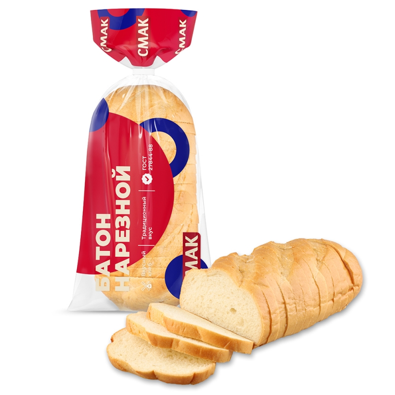 

Батон Смак Нарезной молочный нарезка 330 г