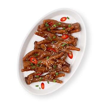 

Лапки цыплёнка-бройлера От бренд-шефа АВ в медово-соевом соусе вес