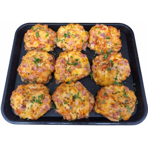 Изделие кулинарное готовое обеденное Свинина запеченная с ветчиной и помидором (кул)