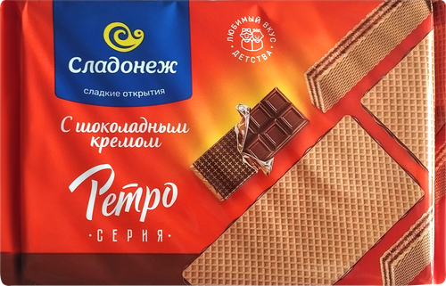 

Вафли Сладонеж Ретро с шоколадным кремом 240 г