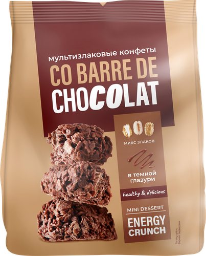 

Конфеты Co barre de Chocolate мультизлаковые с темной глазурью 135 г