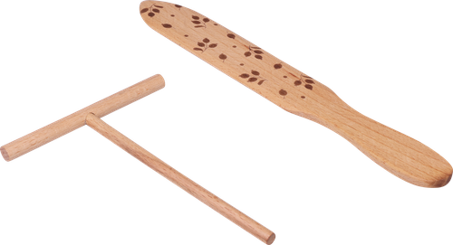 

Набор для блинов Homeclub Масленица лопатка 29 x 4 x 0.6 см и распределитель теста 12 x 16.5 x 0.9 см