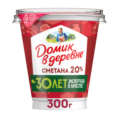 Сметана Домик в деревне 20% 300 г