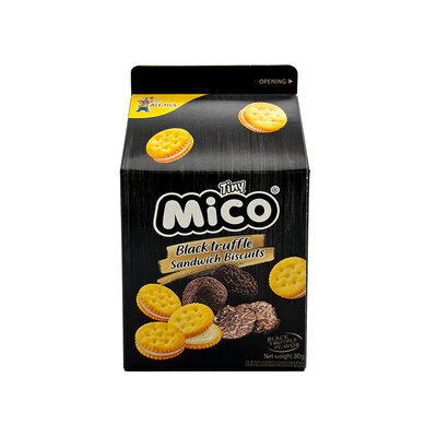 Печенье Tiny Mico Sandwich Biscuits со вкусом черного трюфеля 80 г