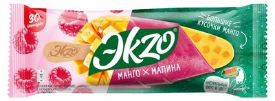 Мороженое Экзо (Эkzo) Эскимо в фруктовой глазури Манго-Малина 70 г