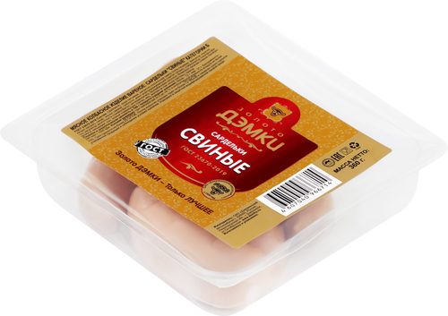 

Сардельки Золото Дэмки свиные категории Б 360 г