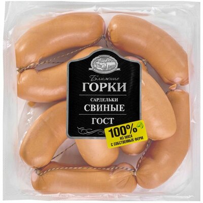 Сардельки вареные Ближние Горки свиные категория Б вес