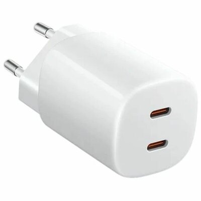 Сетевое зарядное устройство Xiaomi 45W Адаптер питания для зарядки (Nano Turbo Charging Power Adapter) (2-Port) 2xType-C белый