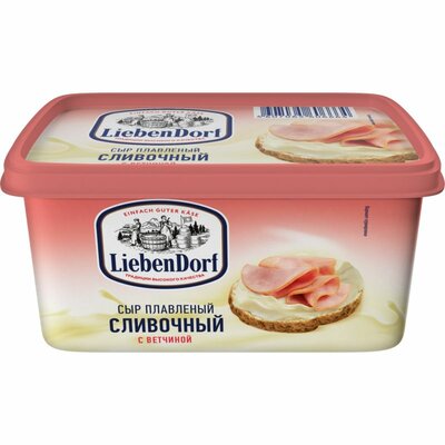 Сыр плавленый Liebendorf С ветчиной 45% 350 г