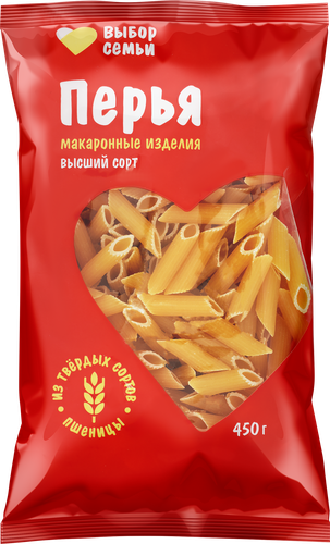 

Макароны Выбор семьи перья 450 г