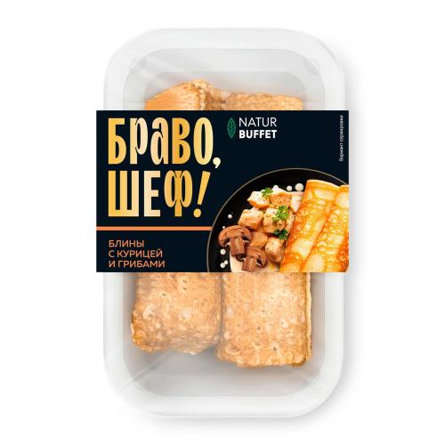 

Блины Natur Buffet Браво Шеф! с курицей и грибами 180 г