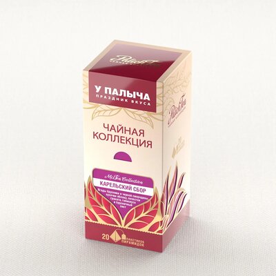Чай Карельский сбор с гибискусом фасованный 40 г (20 пакетиков-пирамидок)