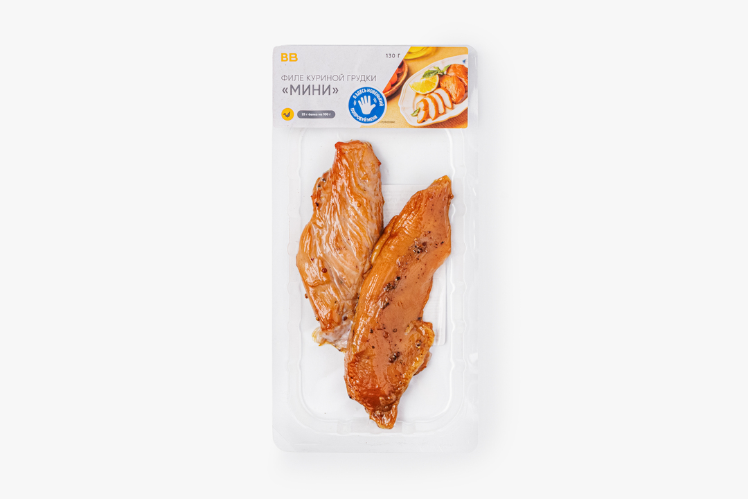 

Филе куриной грудки ВкусВилл Мини 130 г