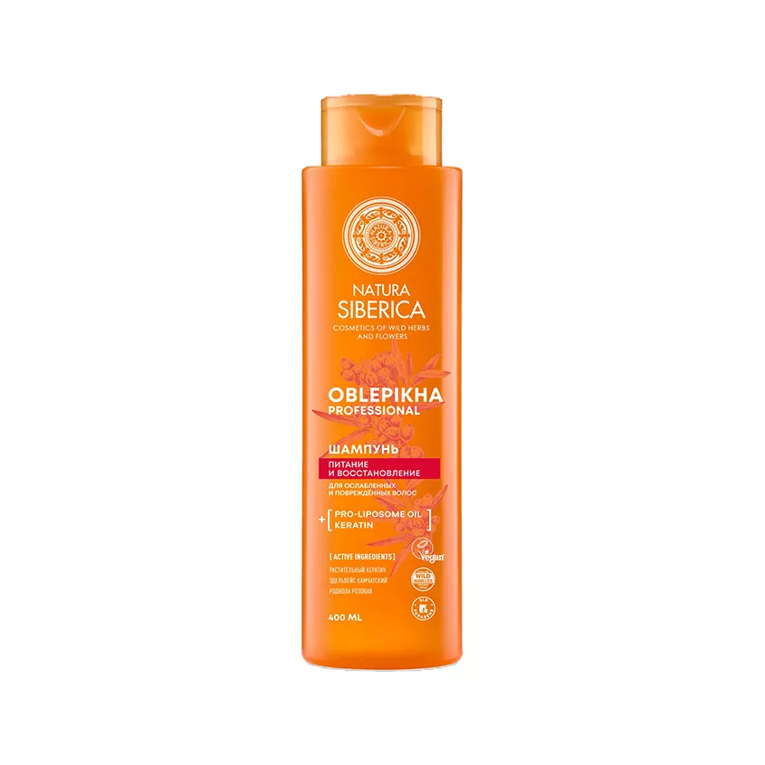 

Шампунь Natura Siberica Облепиховый для ослабленных и поврежденных волос 400 мл