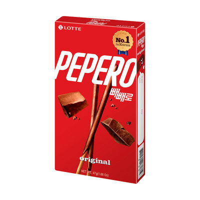 Соломка в шоколадной глазури, Pepero Original, 47 г,  в ассортименте