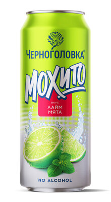 Напиток Черноголовка Мохито газированный Лайм мята 450 мл