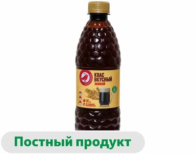 Квас Ашан Красная птица вкусный живой 0.5 л