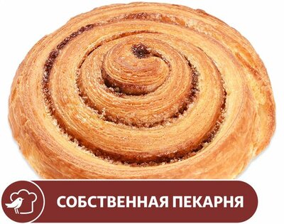 Булочка Ашан Улитка с корицей 110 г 