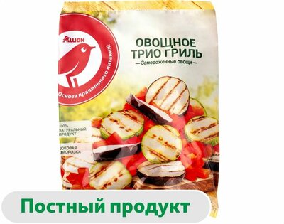 Смесь овощная АШАН Красная Овощное трио гриль замороженная