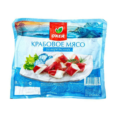 Крабовое мясо О'КЕЙ замороженное 300г