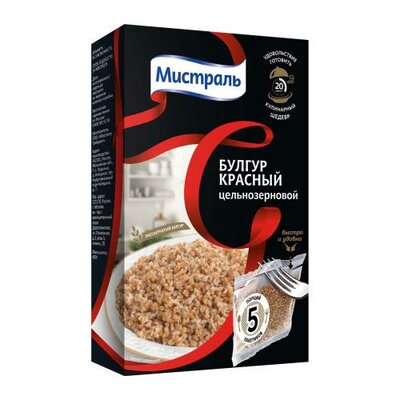 Булгур Мистраль красный цельнозерновой 400 г