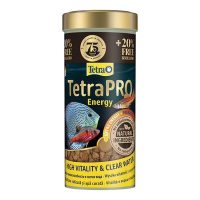 Корм для рыб Tetra Про энергия чипсы (Pro Energy Crisps) для всех видов рыб для дополнительной энергии 250 + 50 мл