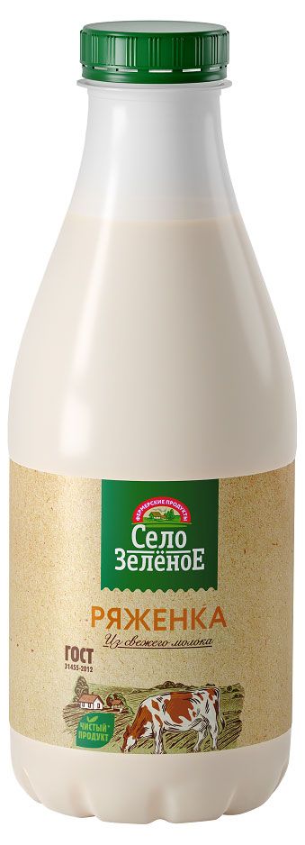 

Ряженка Село Зеленое 2.5% БЗМЖ 930 мл