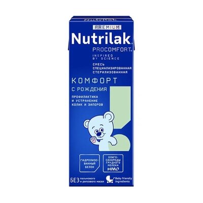 Смесь молочная Nutrilak Премиум Прокомфорт (Premium Procomfort) Комфорт с рождения 200 мл
