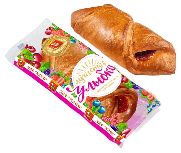 

Булочка ЗАО Хлеб Улыбка лучистая с ягодной начинкой, 75 г