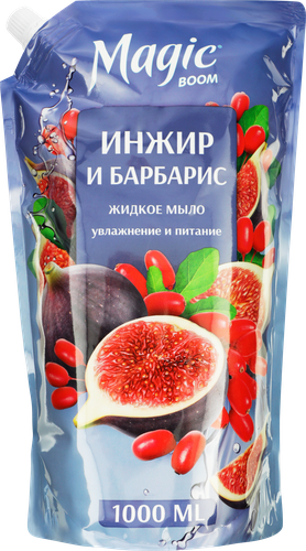 

Мыло жидкое Magic Boom Инжир и барбарис 1 л