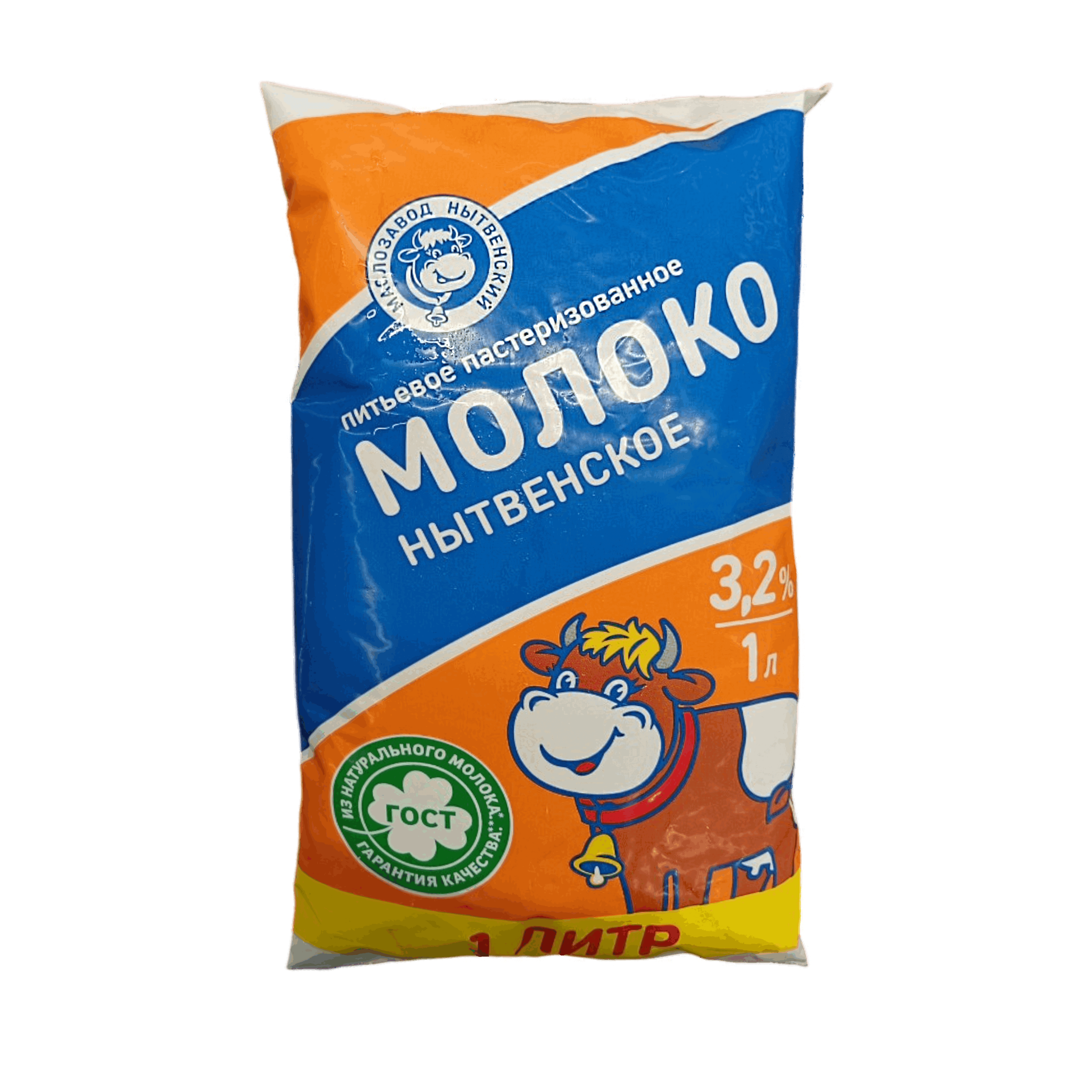 

Молоко Маслозавод Нытвенский пастеризованное 3.2% 1 л дизайн упаковки в ассортименте