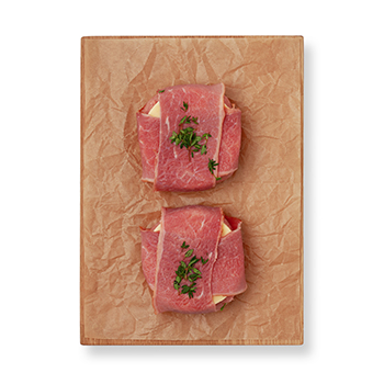 

Мясной конверт Азбука Вкуса с сыром в говяжьем беконе вес