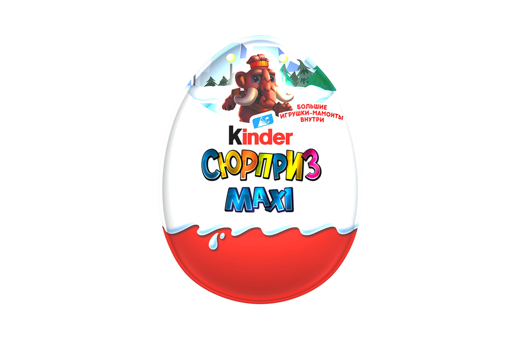 

Яйцо шоколадное Kinder сюрприз Maxi с игрушкой-сюрпризом дизайн в ассортименте 100 г