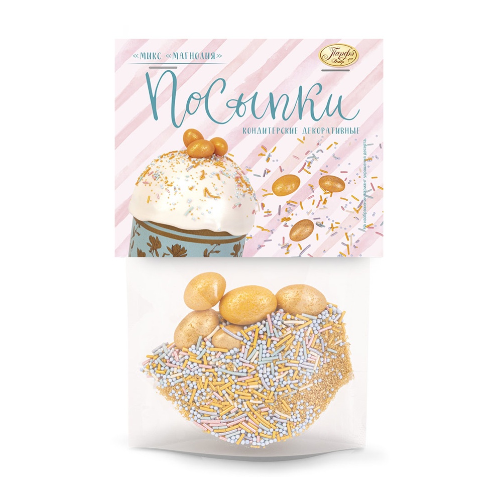 

Посыпка кондитерская Парфэ Декор Магнолия микс 60 г