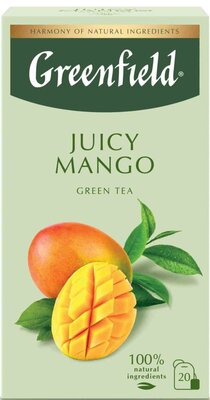 Чай зеленый Greenfield Сочный манго (Juicy Mango) 20 пакетиков 34 г