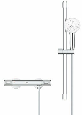 Термостат для душа GROHE Grohtherm 1000 Performance внешнего монтажа с душевым гарнитуром 600 мм, хром (34834001)