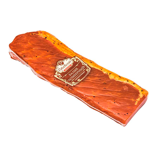 

Балык Рублевский Ломберный сырокопченый высшего сорта вес