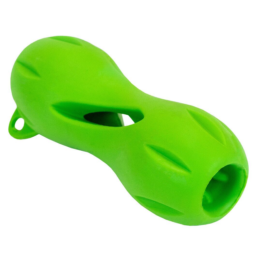 

Игрушка для собак ДАРЭЛЕНД Кость резиновая под лакомство, малая 13 x 5.5 см, лаймовая