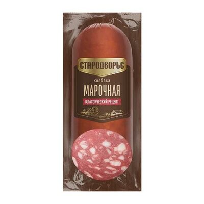 Колбаса Стародворье Марочная варено-копченая 350 г